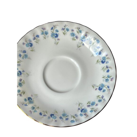 Royal Albert Memory Lane Bone China Blue Floral Teacup & Saucer Forget Me Not - Picture 6 of 9